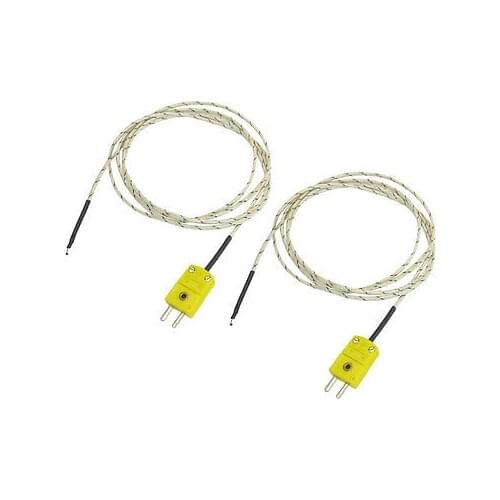 2pcs K Type 1M Thermocouple Temperature Wire Line 800C