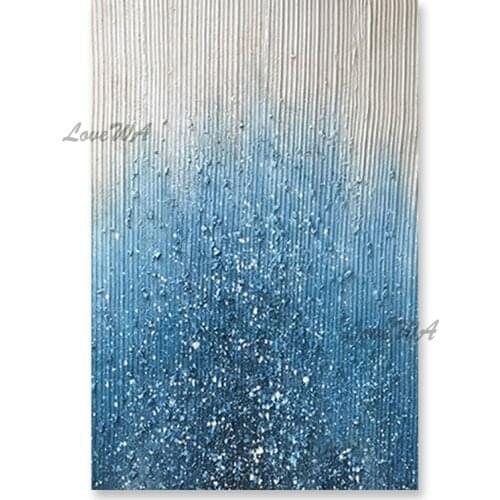 3D Thick Heavily Textured Acrylic Abstract Wall Decorative Oil Painting 100% Hand-painted Living Room Wall Showpieces Art