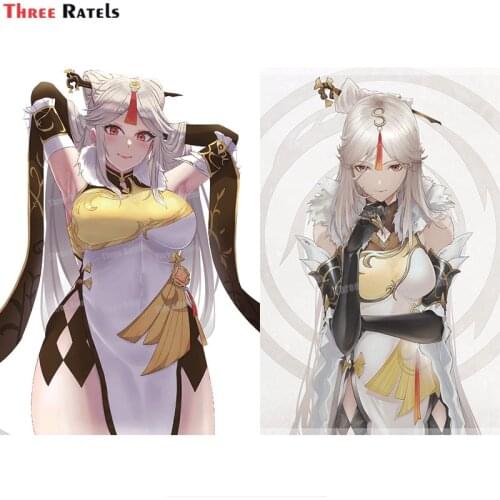 Three Ratels A355 Ningguang Genshin Impact Sticker For Yamaha Motorcycle Car-Body Cover Decorative Stickers Auto Decal