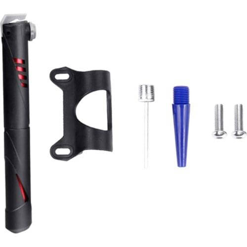 Bike Pump Mini Bicycle Hand Pump With Flexible Hose+Pressure Gauge-Save Energy Easy Pumping Tire Inflator Mountain Bike Pump