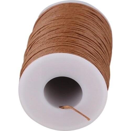 0.7mm 100m Natural Hemp Waxed Thread Round Cord Strong Handwork Sewing Wax Line