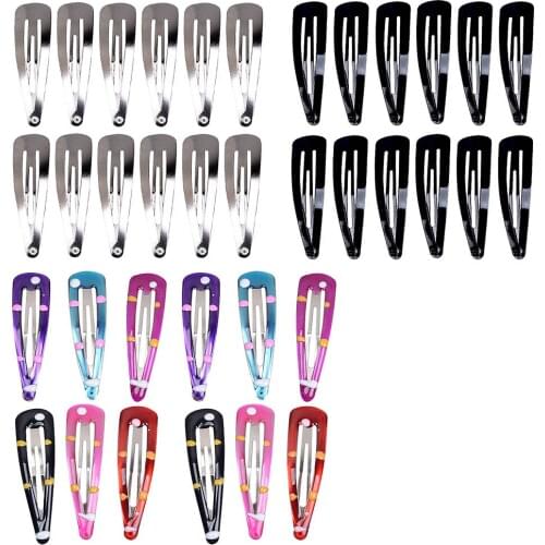 12 Pieces No Slip Snap Hair Clips BB Hair Clip Barrettes for Girl Toddler