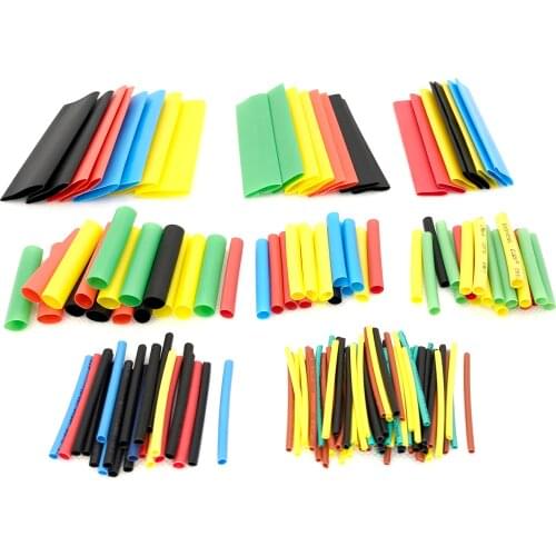 164/127PCS Heat Shrink Tubing Sleeving Tube Wire Wrap Shrinking Cable Sleeve Pipe Insulation Repair String Protector