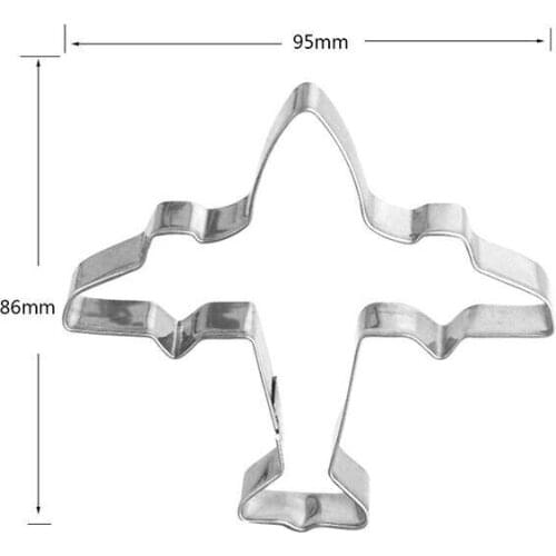 5800pcs stainless steel cake cookie cutter mould airplane shape Cookie mould Baking tool