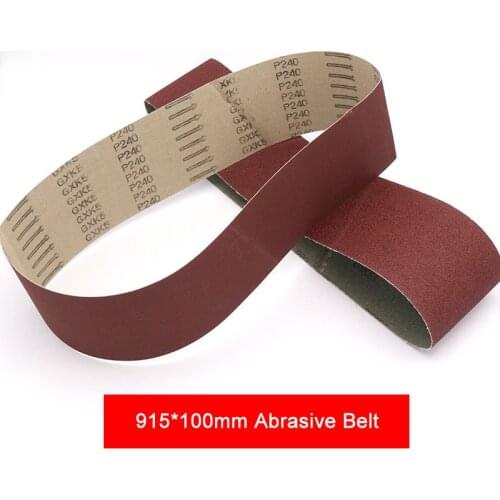 915*100mm Abrasive Belt Sanding Band For Wood Soft Metal Polishing 80 120 150 240 320 400 Grit