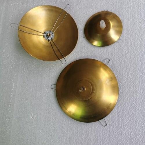 80-180mm lampshade tray arc cover brass cap flying saucer with 3 forks galvanized fixing spring clip lighting accessories