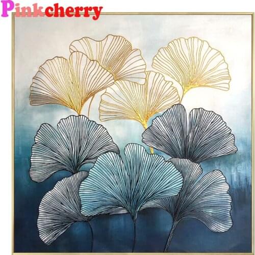 Full Square round resin diy diamond painting Abstract Golden Tree DIY Diamond Embroidery Mosaic diamond 3d Pictures