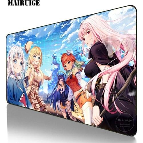 Anime Sexy Cute Girl Rubber Mouse Durable Desktop Genshin Impact Mousepad Gaming Accessories Large LOL Mouse Pad Keyboards Mat
