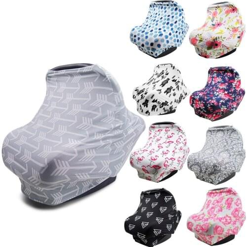 Nursing Breastfeeding Privacy Cover Baby Scarf Infant Car Seat Stroller Breast Feeding Scarf Nursing Covers Multi-Use Stretchy