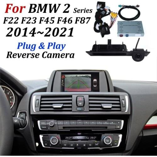 Rearview CAM For BMW 2 Series M2 F22 F23 F45 F46 F87 2014-2021 Original Screen / No Coding Car Rear View Reverse Parking Camera