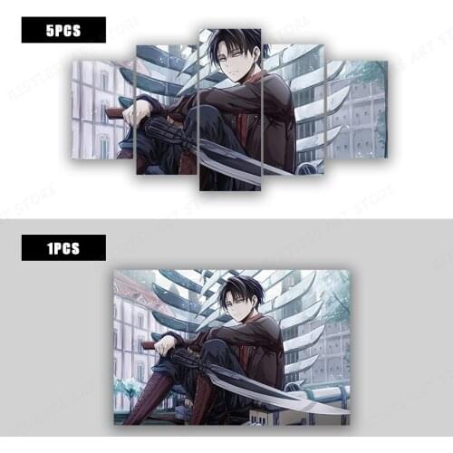 Attack on Titan Canvas Paintings Anime Wall Art Modular Pictures HD Printed Poster Living Room Home Decor No Frame