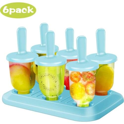 Creative Summer DIY Popsicle Moulds Kit Reusable Ice Cream Maker Pudding Food Mold Home Kitchen Tools