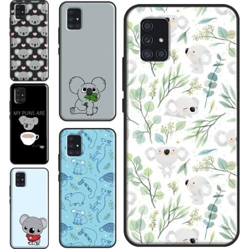 Cute Cartoon Koala Case For Samsung A12 A32 A42 A52 A72 A10 A20S A40 A70 A50 A21S A20e A11 A31 A41 A51 A71