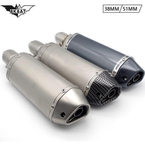 Motorcycle Exhaust Pipi Muffler moto Accessories For yamaha fz6 cbr650f aprilia rsv4 vespa gts ninja 300 f800gs moto covers