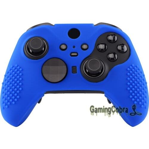 EXtremeRate Blue Soft Anti-Slip Silicone Cover Skins, Controller Protective Case for New Xbox One Elite Series 2