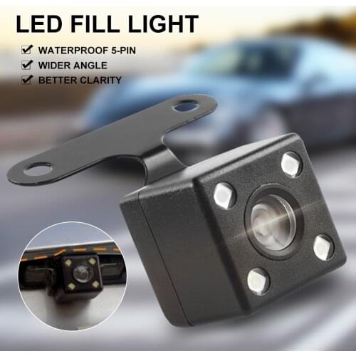 NEW Car Rear View Camera DVR Auto Backup Reversing Parking Camera 4 LED Night Vision Waterproof Wide Angle for Car Dash Camera
