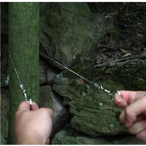 New Arrival Steel Wire Saw Scroll Saw Hiking Hunting Camping Emergency Survival Tool Kit Camping knife Y8