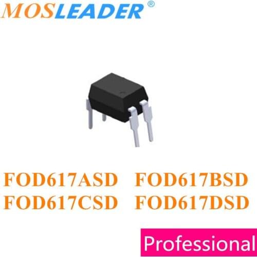 Mosleader 100PCS 1000PCS DIP4 FOD617ASD FOD617BSD FOD617CSD FOD617DSD Made in China High quality Optocouplers
