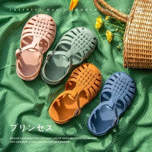 Korean Style Girls Princess Sandals for Baby Girl Toddler Shoes Soft Sole 1-7 Years Old Summer New Non-Slip Shoes Kids Girl