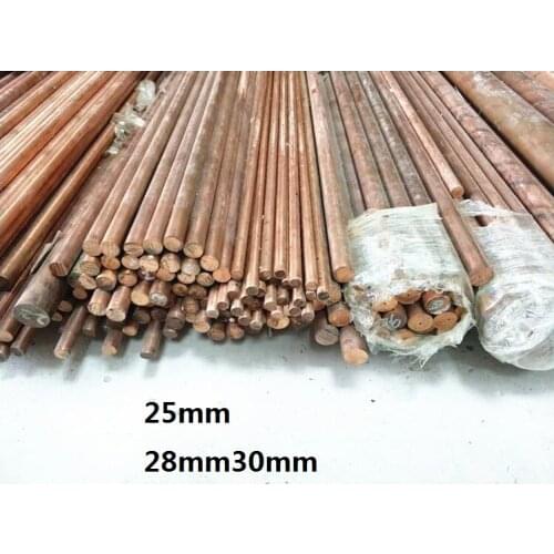 25mm 28mm30mm C18150 bar CuCrZr rod CrZrCu Electrode Chromium Zirconium copper stick electric welding soldering arc