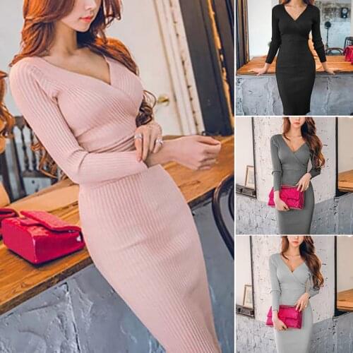 Модные обтягивающие платья Suofeiman China At AliExpress