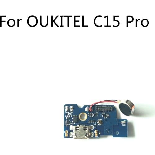 OUKITEL C15 Pro Used USB Plug Charge Board + Vibration Motor For OUKITEL C15 Pro MT6761 Quad Core 6.088'' 1280*600 Smartphone