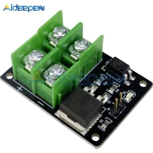 1Pcs 3V 5V Low Control High Voltage 12V 24V 36V Switch Mosfet Module For Arduino Connect IO MCU PWM Control Motor Speed 22A