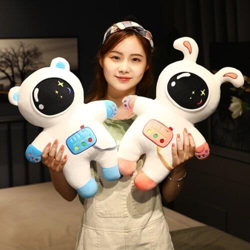 1pc 40cm Kawaii Space Genius Man Plush Toys Lovely Astronaut Pillow Stuffed Soft Elves Dolls Children Kids Birthday Gifts