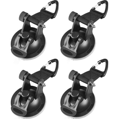 4 pcs Suction Cup Anchor Securing Hook Tie Down Camping Tarp As Car Side Awning, Pool Tarps Tents Securing Hook Universal