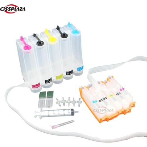 CISSPLAZA 2sets 5colors 470 PGI470 PGI-470 CISS compatible For canon PIXMA TS5040 MG6840 MG5740 TS6040 printer with ARC chip