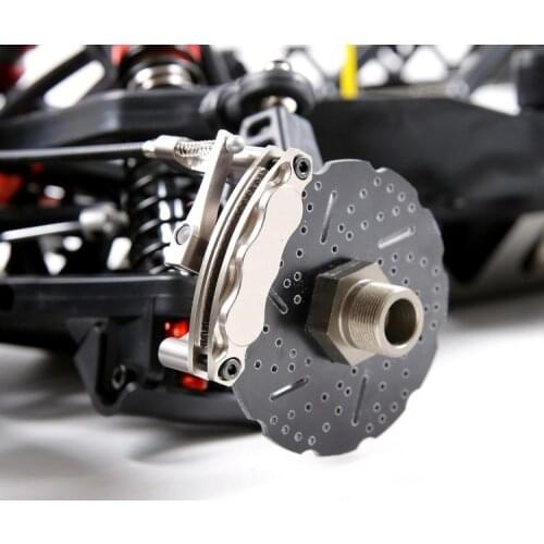 CNC Aluminum Cable Brake System Mechanical 2 Wheel Disc Brake Kit for 1/5 Rovan HPI Baja 5T 5B SS 2.0 King Motor T1000 truck