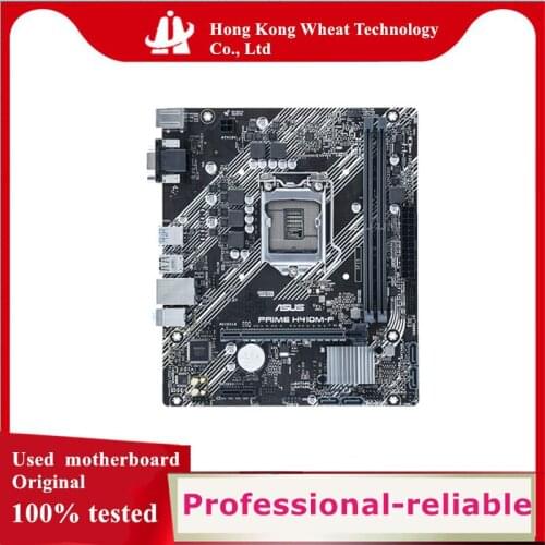 For ASUS PRIME H410M-F Motherboard Socket LGA 1200 DDR4 SATA3 For Intel H410 Original Desktop Used Mainboard