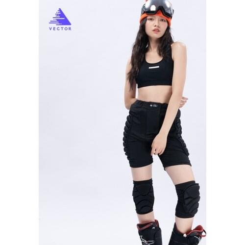 Womens Outdoor Ski Hip Pad Protective Shorts Unisex Thicken EVA Light Snowboard Ski Skating Hip Protection Padded Sports Gear