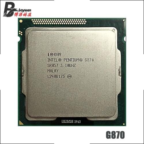 Intel Pentium G870 3.1 GHz Dual-Core CPU Processor 3M 65W LGA 1155