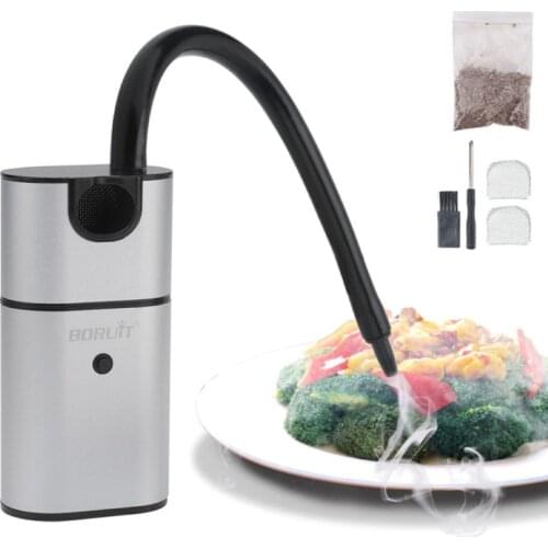 Smoke Infuser Cold Smoking Gun Portable Food Cold Smoke Generator Hand-held Cuisine Steak Meat Smoky Machine Home Kitchen Tools