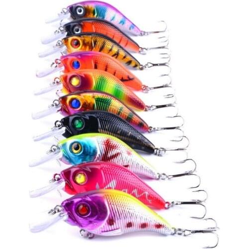 HiUm 1Pc 10Colors 7.5cm 10.2g Crankbait Fishing lure Hard wobbler Lure Iscas Artificiais Para Pesca Carp Fishing Tackle