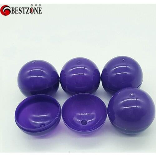 Free shipping the purple color 40mm full purple color with PP material plastic capsule ball