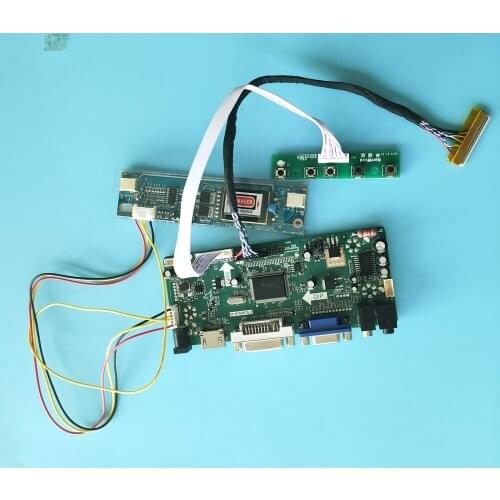 Kit for LM170E03 TL 1280x1024 driver Screen panel 2 lamps 17" 30pin HDMI+DVI+VGA LCD Audio DIY Controller Board