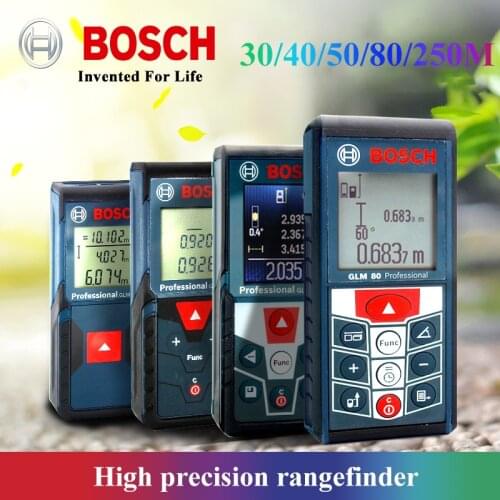 BOSCH Laser Rangefinders Infrared High-Precision Laser Measuring Instrument 25/30/40/50/80 meters Indoor Outdoor Waterproof