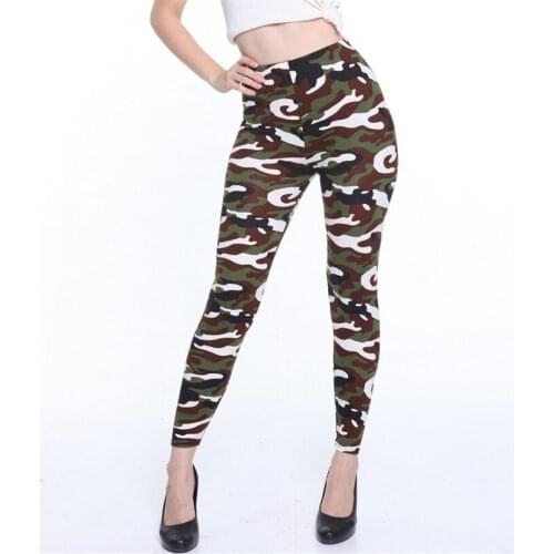YGYEEG Hot Sell Leggings Flower Print Pants Stretch Plus Size Exercise Clothing For Women Camouflage Leopard Workout Trousers