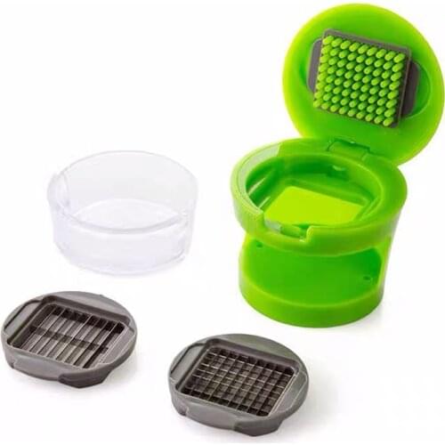 Hot sale Garlic Grater Mini Portable ABS Stainless Steel Garlic Press Chopper Slicer Hand Presser Grinder Crusher Kitchen Tool