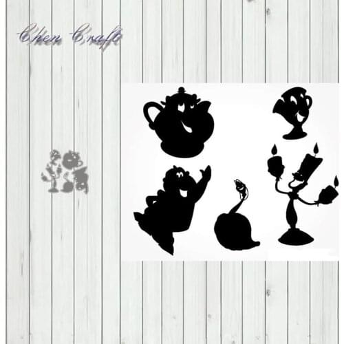 Metal Cutting Dies Candlestick teacup for DIY Scrapbooking Album Paper Cards Decorative Crafts Embossing Die Cuts