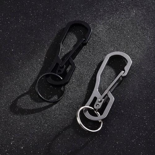 Fashionable Stainless Steel Metal Blank Keyring Keychain Split Ring Keyfob Key Holder Rings Women Men DIY Key Chains Accessories