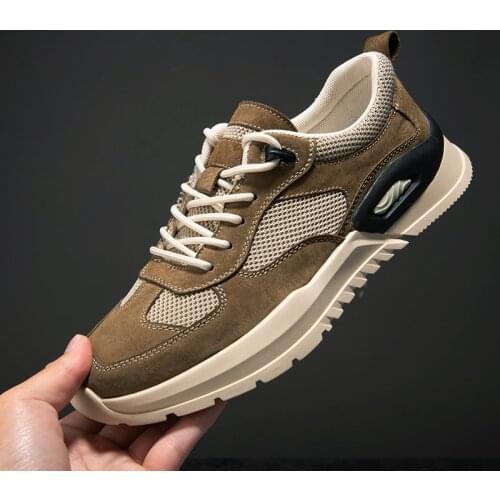 Men Sneakers Fashion Oxford Casual Shoes Men Comfortable Lace Up Leather Men Shoes Breathable Fashion Sneakers