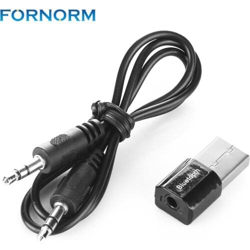 FORNORM Bluetooth 3.0 Music Audio Stereo Receiver 3.5mm Jack 2.4 GHz Adapter Dongle A2DP 5V USB Wireless for IOS Android Car AUX