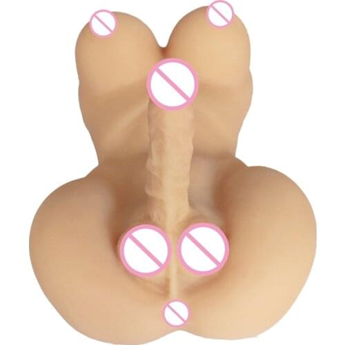 Huge Dildo Sex Doll With Big Breast Strong Long Penis Sex Doll Realistic Dildo Full Silicone Male Adult Bone Dildo Sex Toys