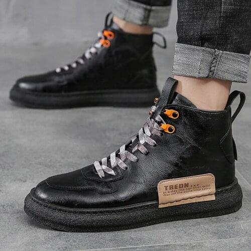 Autumn and Winter New Men Martin Boots Korean Men Boots England