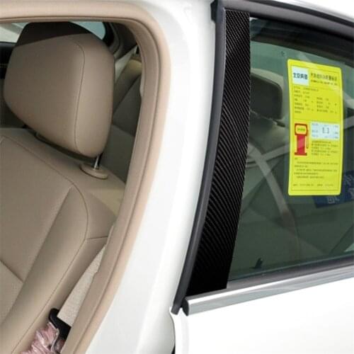 Carbon Fiber Interior Decoration B Column Frame Cover Trim for Mercedes Benz W204 C Class Stylish Decals Accessories Brand New