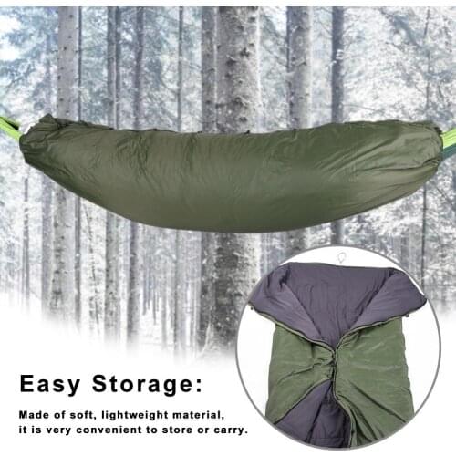 Outdoor Camping Full Length Hammock Under quilt Ultralight Winter Warm Under Quilt Blanket Cotton Hammock