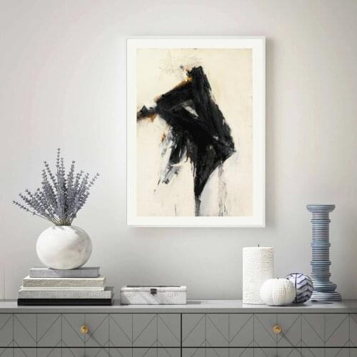 "POISE" by Franz Kline Famous Oil Painting Reproduction Canvas on Abstract Poster Print Wall picture for living room